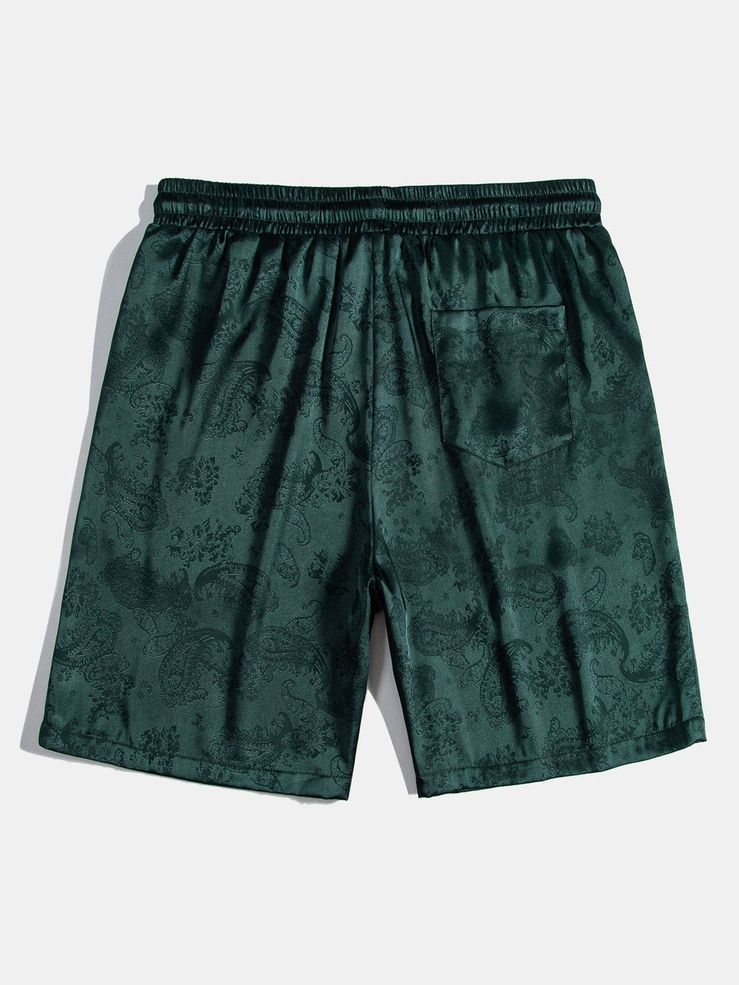 Paisley Print Satijnen Shirt & Shorts