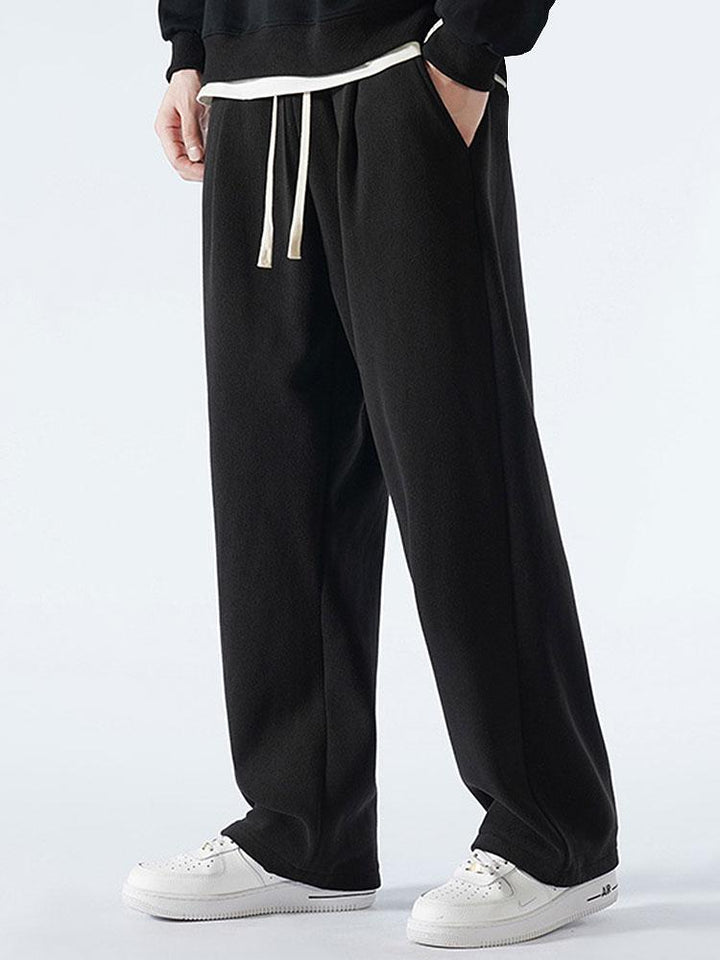Polar Fleece Loose Fit Rechte Pijpen Broek