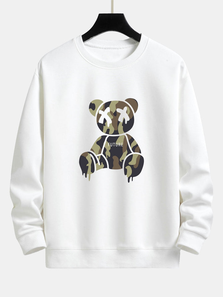 Camouflage Oplosbare Beerprint Relax Fit Sweatshirt & Koord Joggingbroek