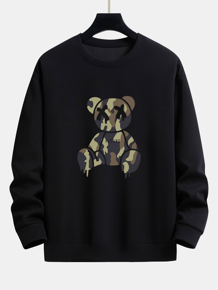 Camouflage Oplosbare Beerprint Relax Fit Sweatshirt & Koord Joggingbroek
