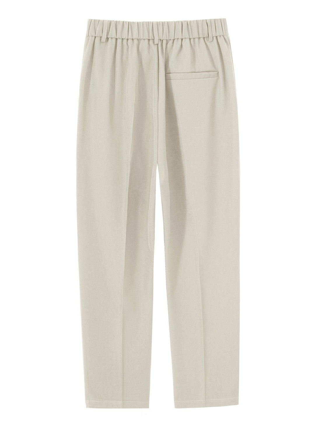 Relax Fit Elastische Taille Rechte Pijpen Broek