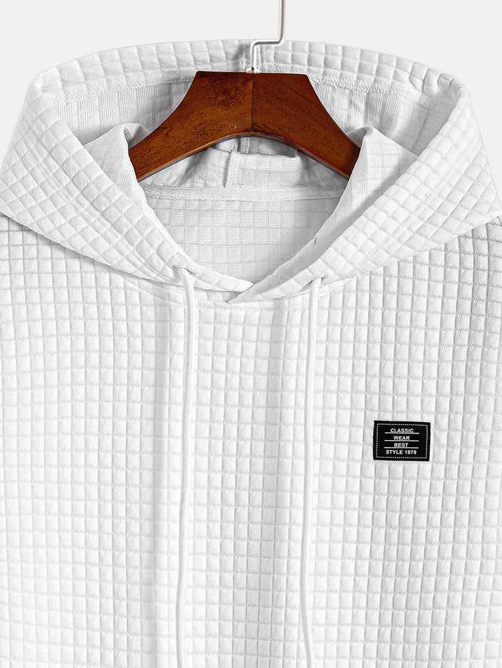 Wafel Hoody Boog Hem T-Shirt & Trekkoord Corduroy Cargo Jogger Broek