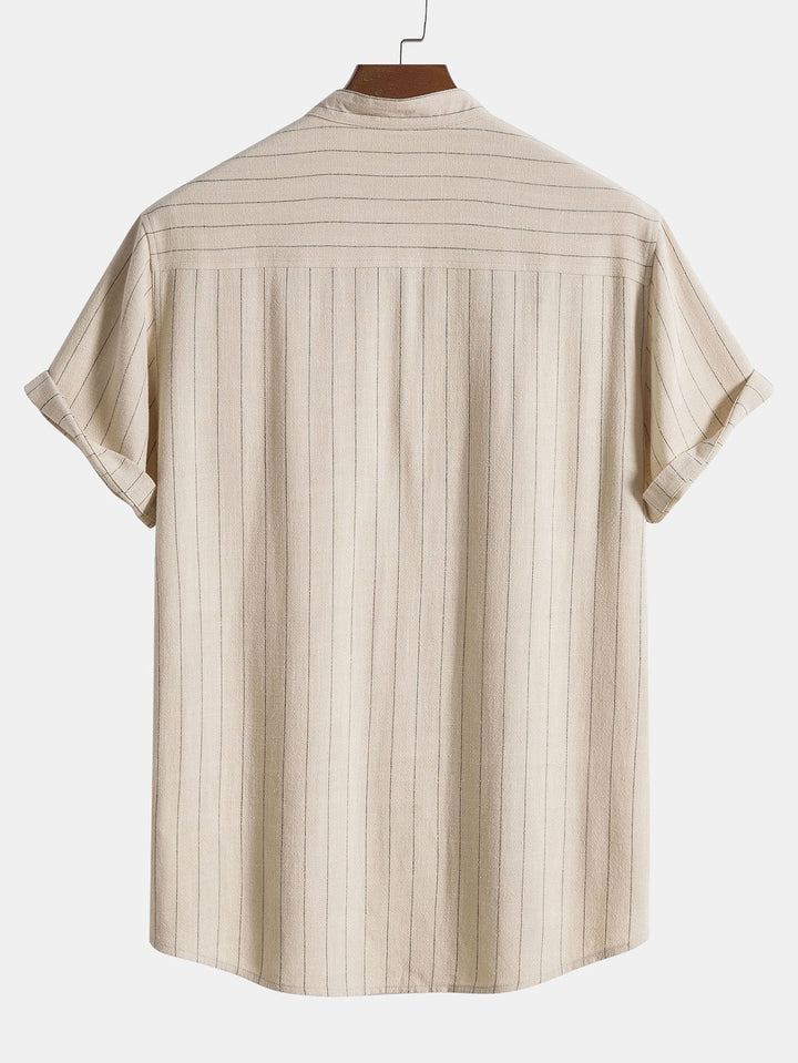 Linen Blend Shirt & Straight Linen Pants
