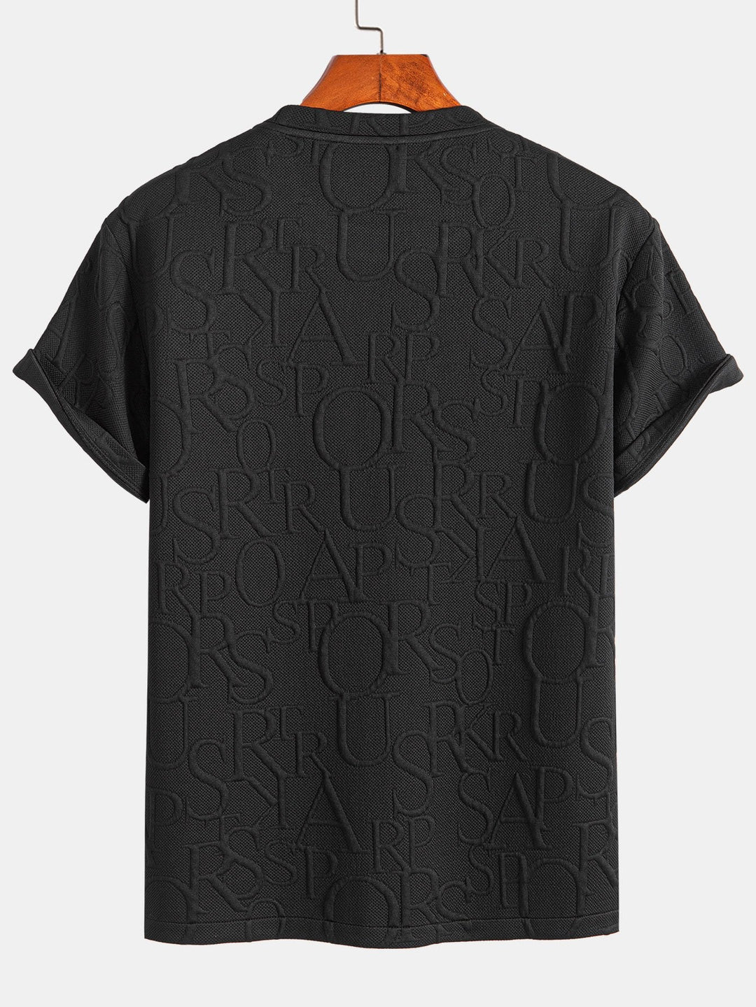 Letter Jacquard T-Shirt & Shorts