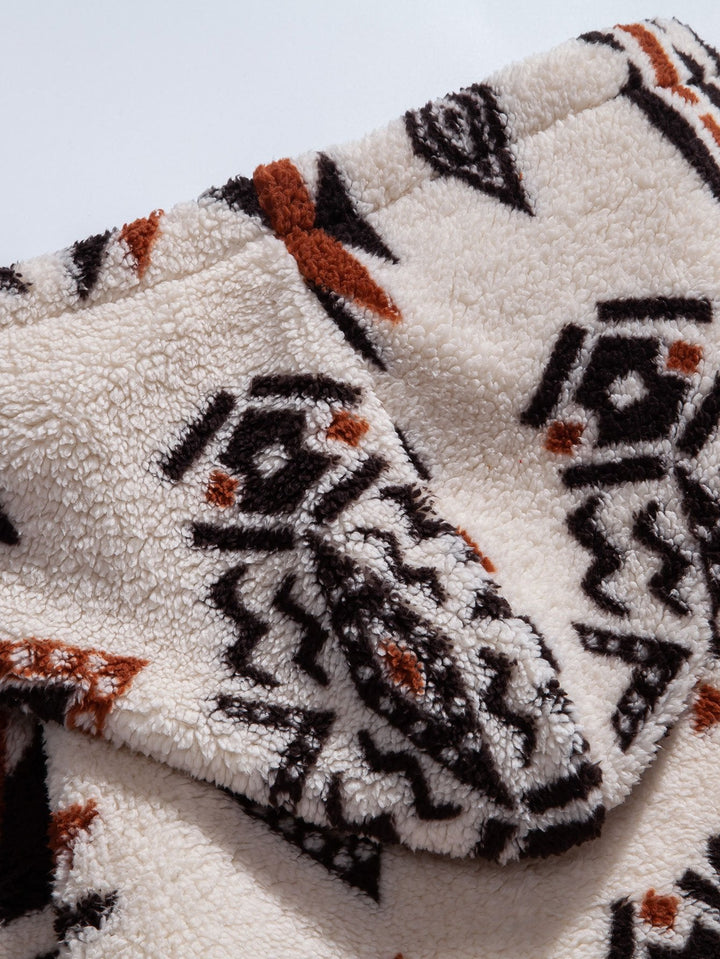 Azteekse Print Teddy Hoodie & Joggingbroek