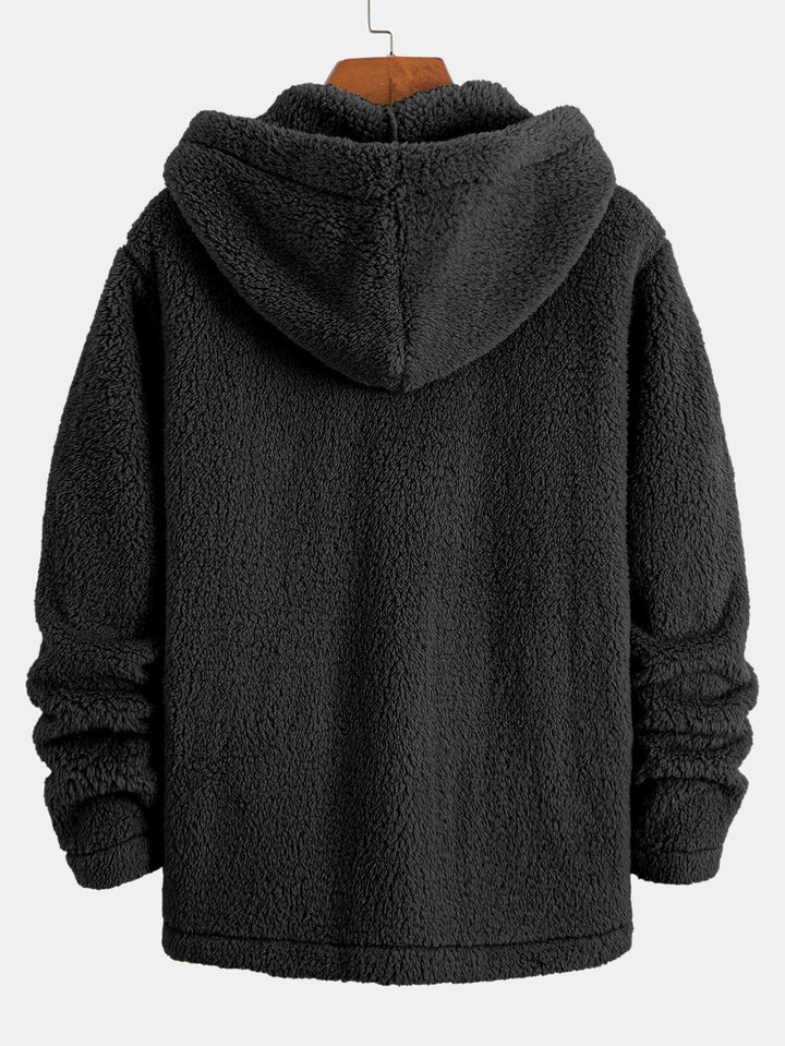 Teddy Fleece Button-Up Jacket