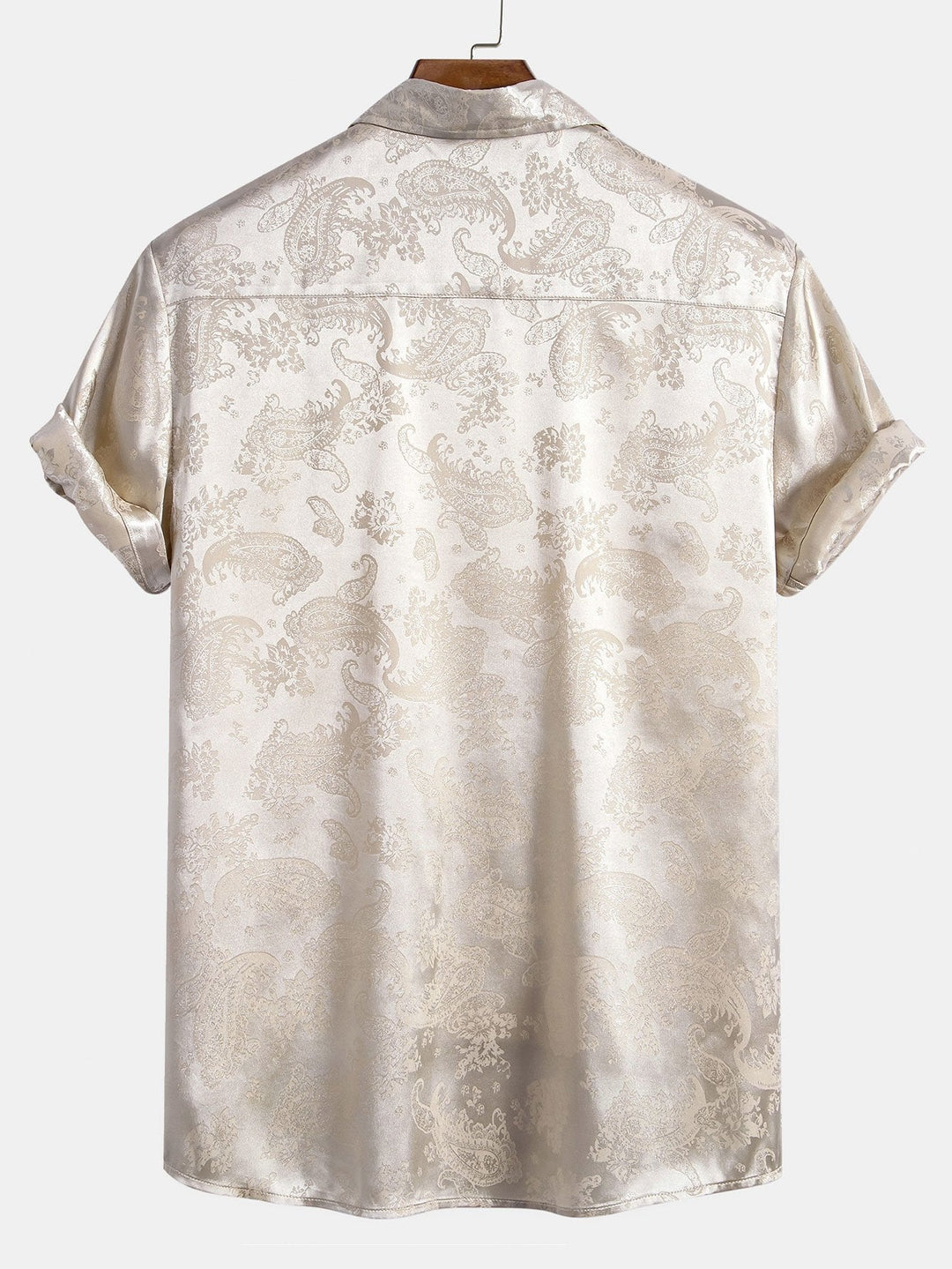 Paisley Print Satijnen Shirt & Shorts