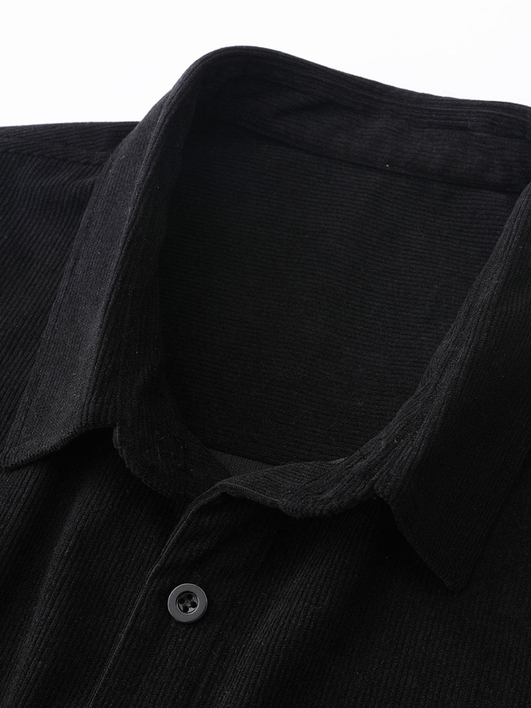 Geruite Corduroy Paneel Shirt & Rechte Pijpen Corduroy Broek