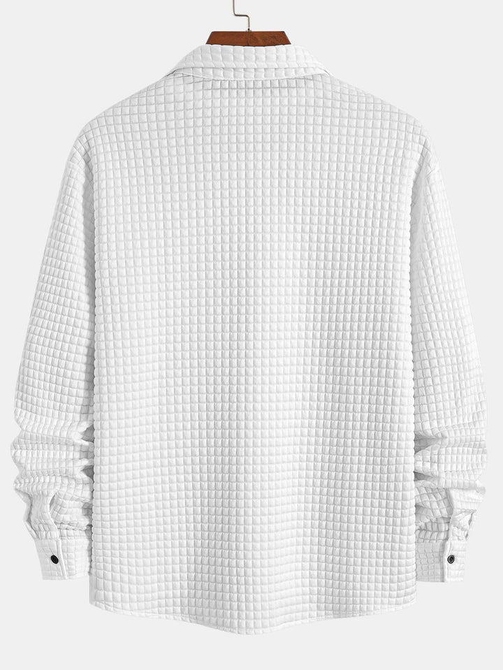 Waffle Button Up Shirt & Jogger Pants