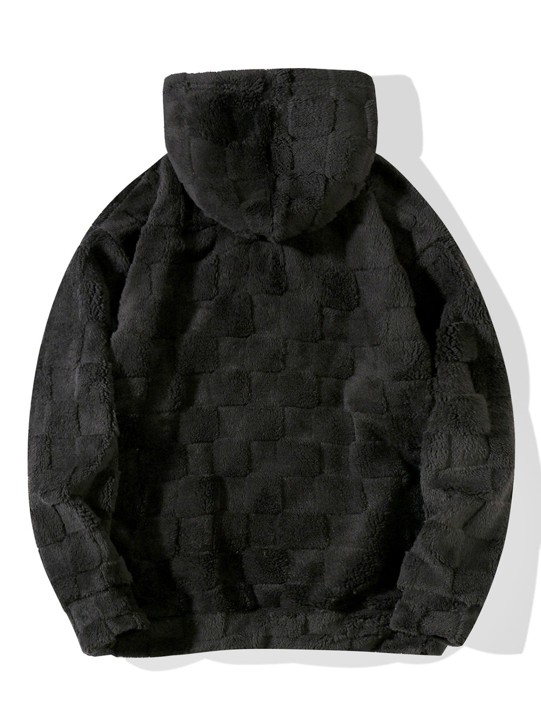 Checkerboard Teddy Hoodie & Straight Leg Pants