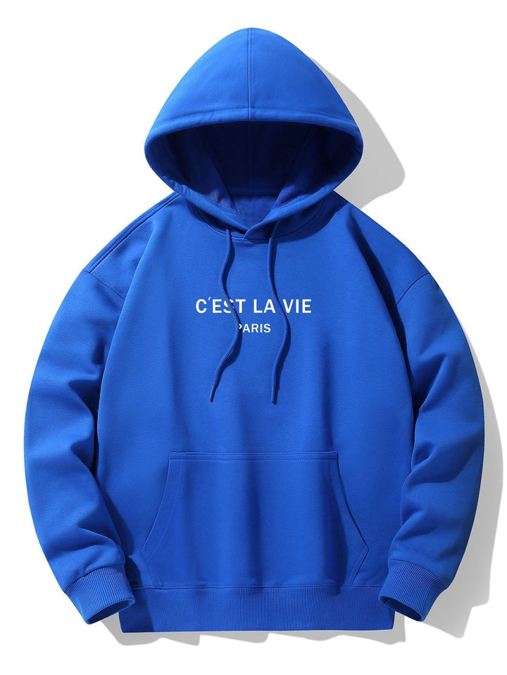 Paris Print Katoenmix Hoodie & Joggingbroek