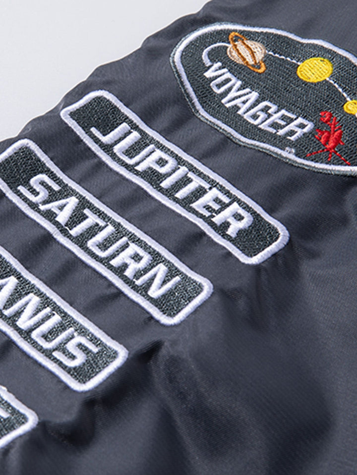 Reversible NASA Geborduurde Patch Bomberjack
