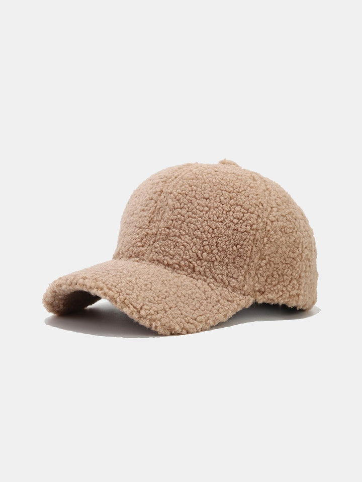 Solid Kleur Pluche Warme Baseballpet