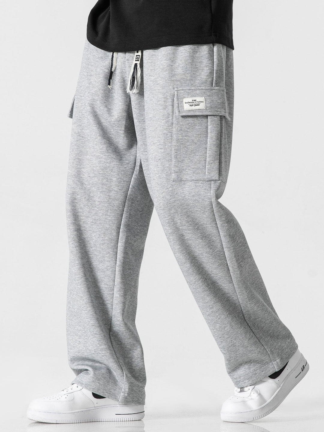Relax Fit Straight Leg Jersey Cargo Broek