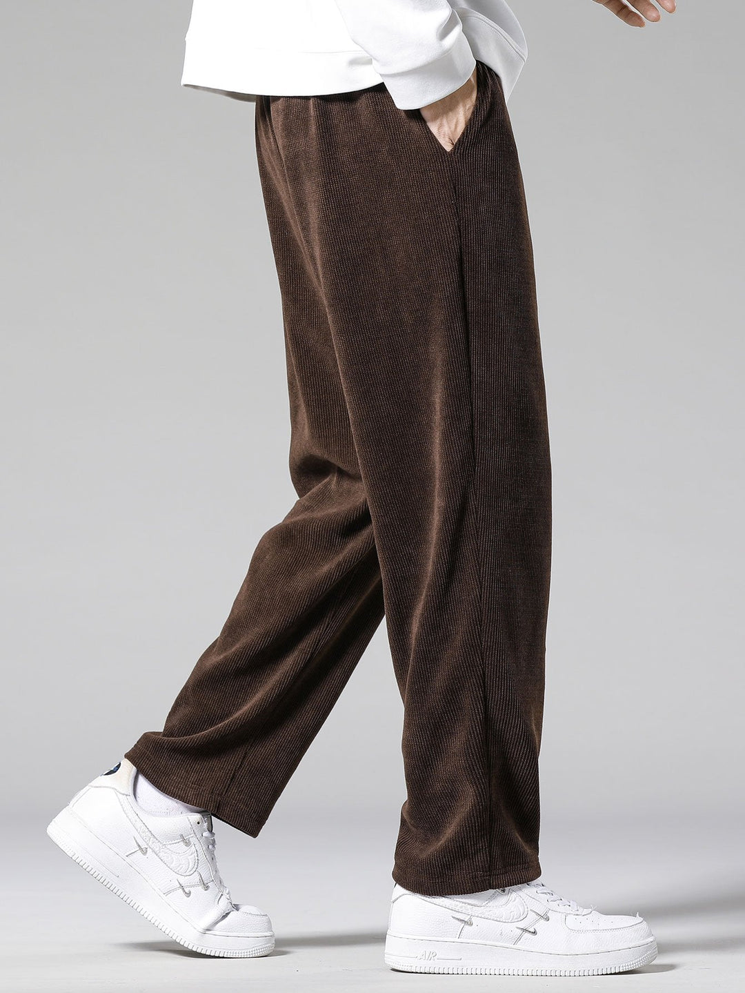 Rechtafstaande Corduroy Broek