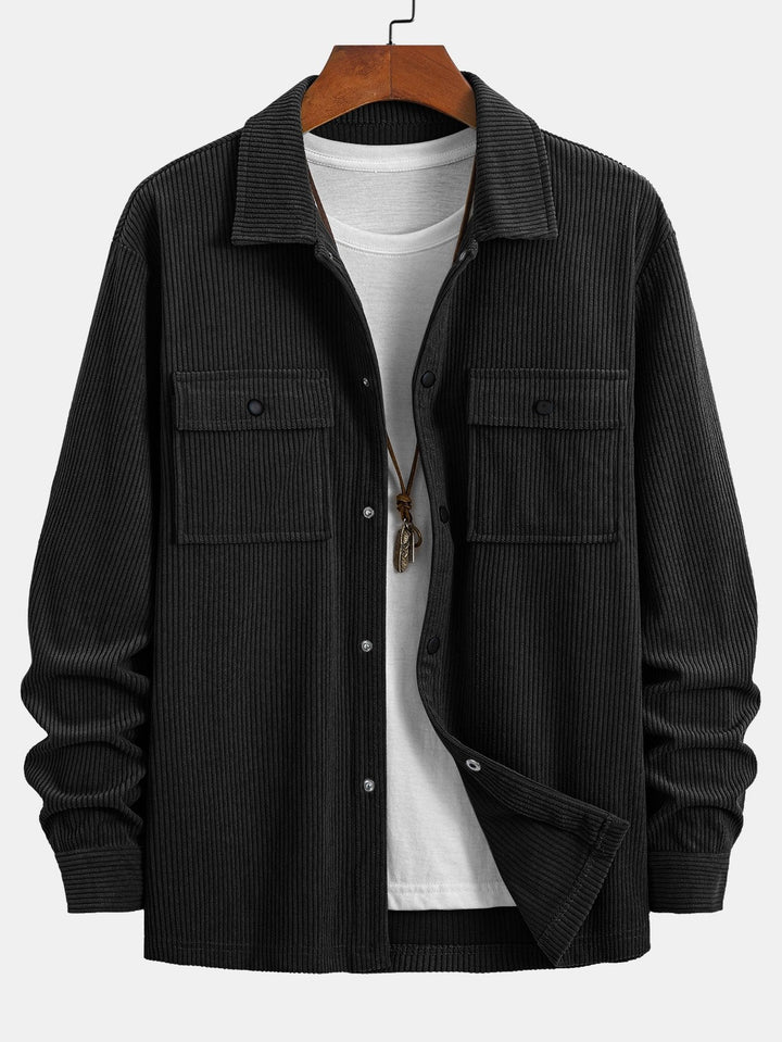 Katoenen overshirt met zakken en trekkoord, katoenen cargo joggerbroek