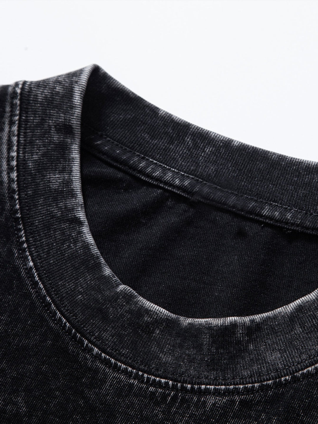 Basis Gewassen Versleten Drop Shoulder Oversized T-Shirt