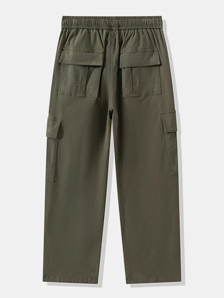 Rechtafstaande Katoenen Cargo Broek