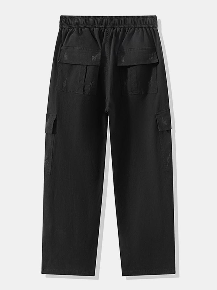 Rechtafstaande Katoenen Cargo Broek