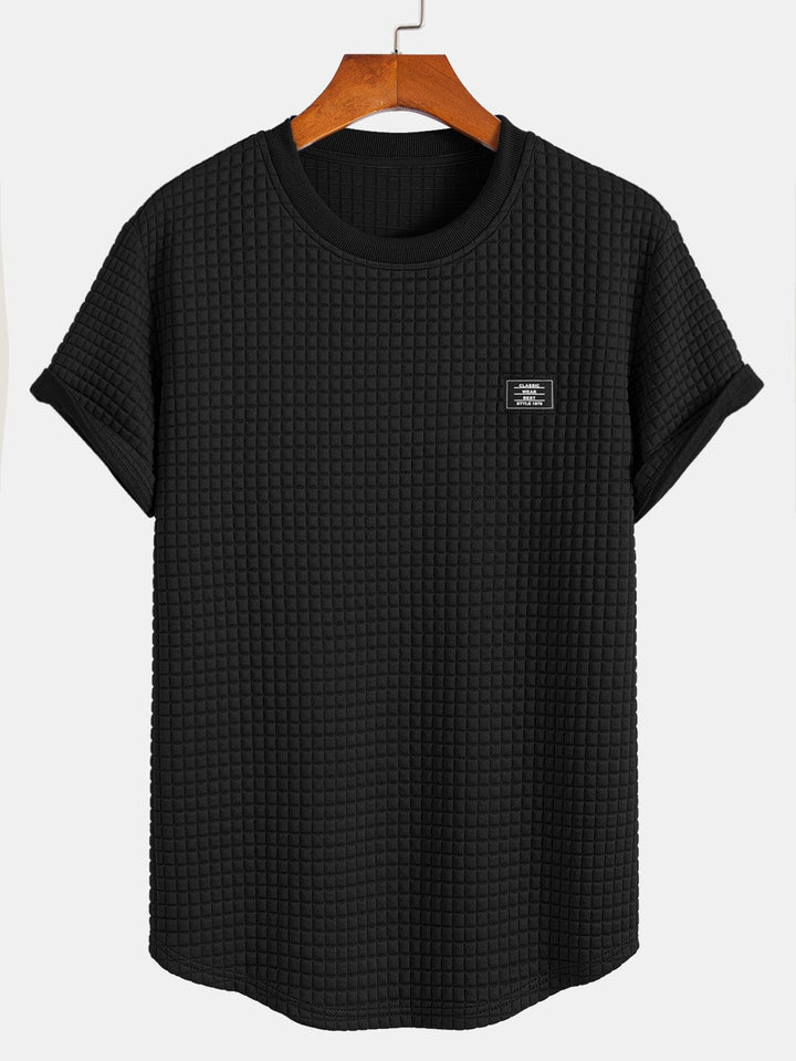 Korte Mouw Wafel Boog Hem T-Shirt & Shorts