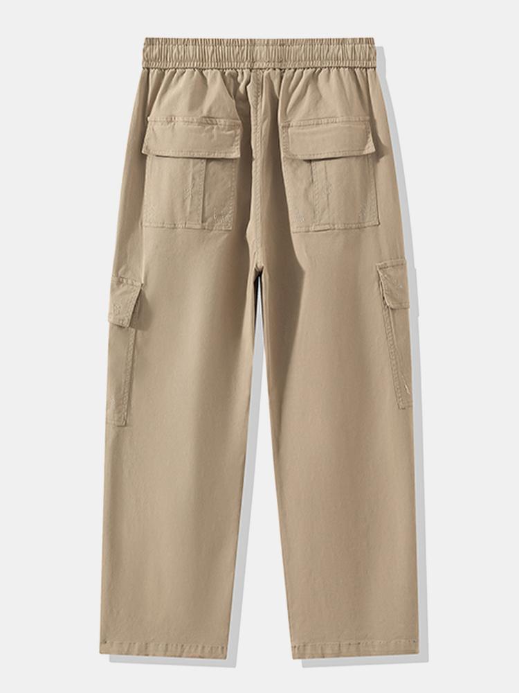 Rechtafstaande Katoenen Cargo Broek