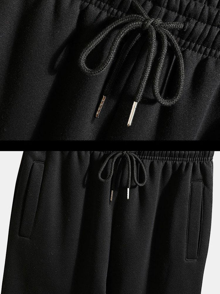 Contrast Baseball Jacket & Jogger Pants