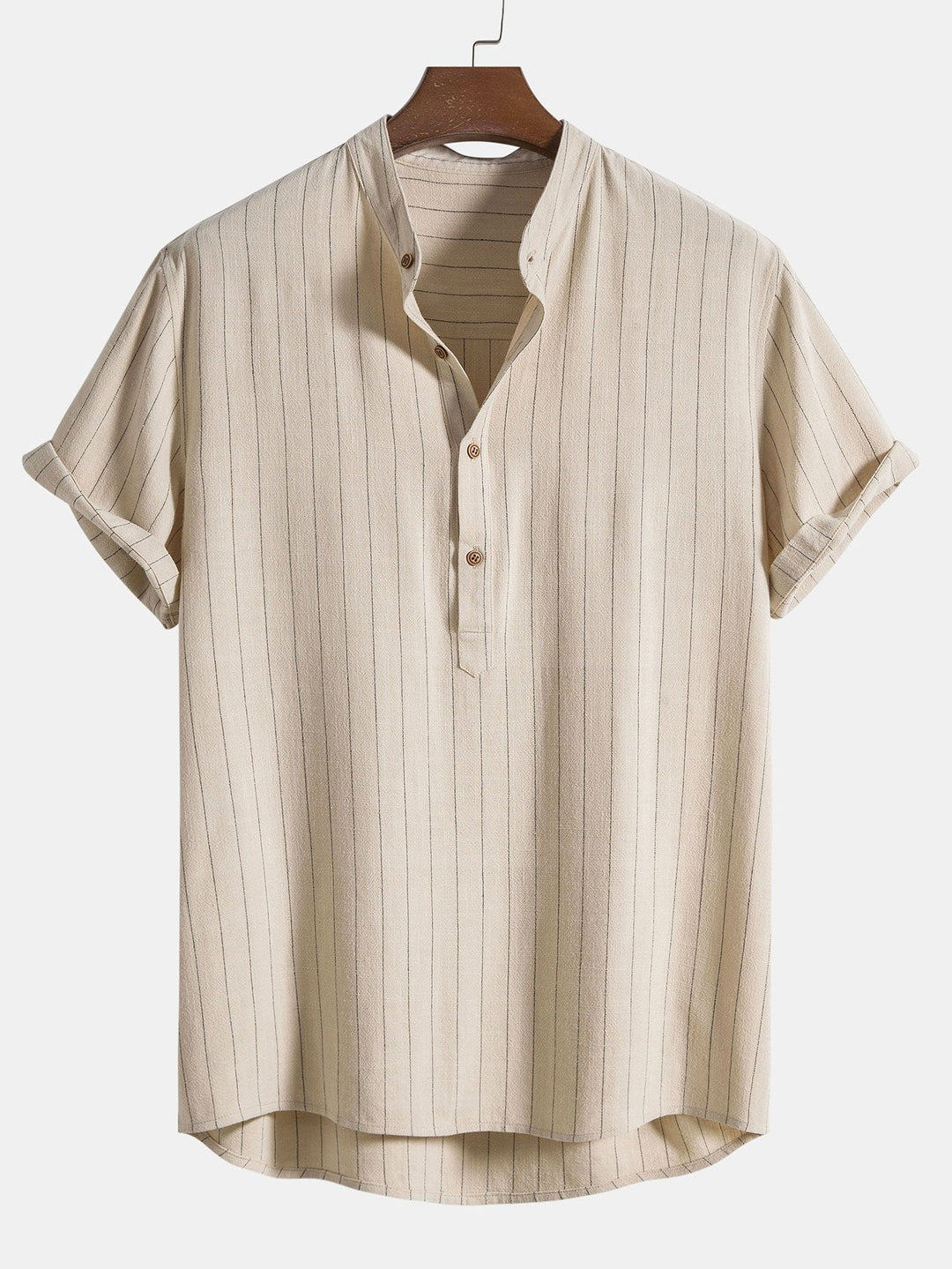 Linen Blend Shirt & Straight Linen Pants