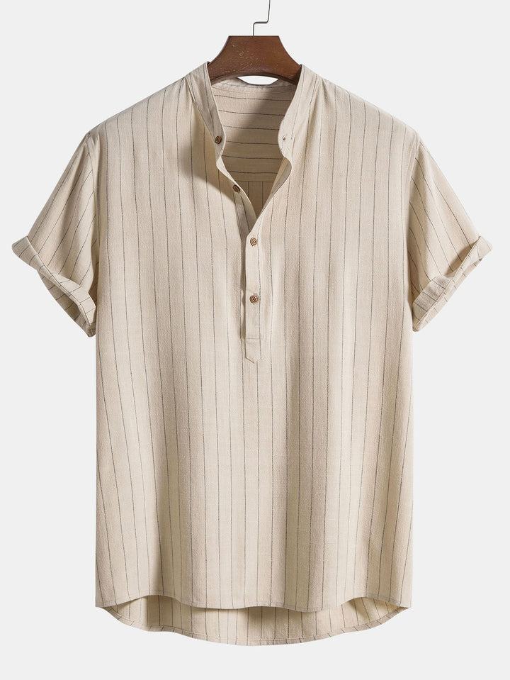 Linen Blend Shirt & Straight Linen Pants