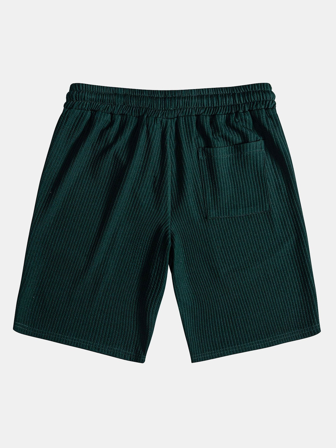 Muscle Fit Ribbed Half Zip Polo Shirt & Shorts