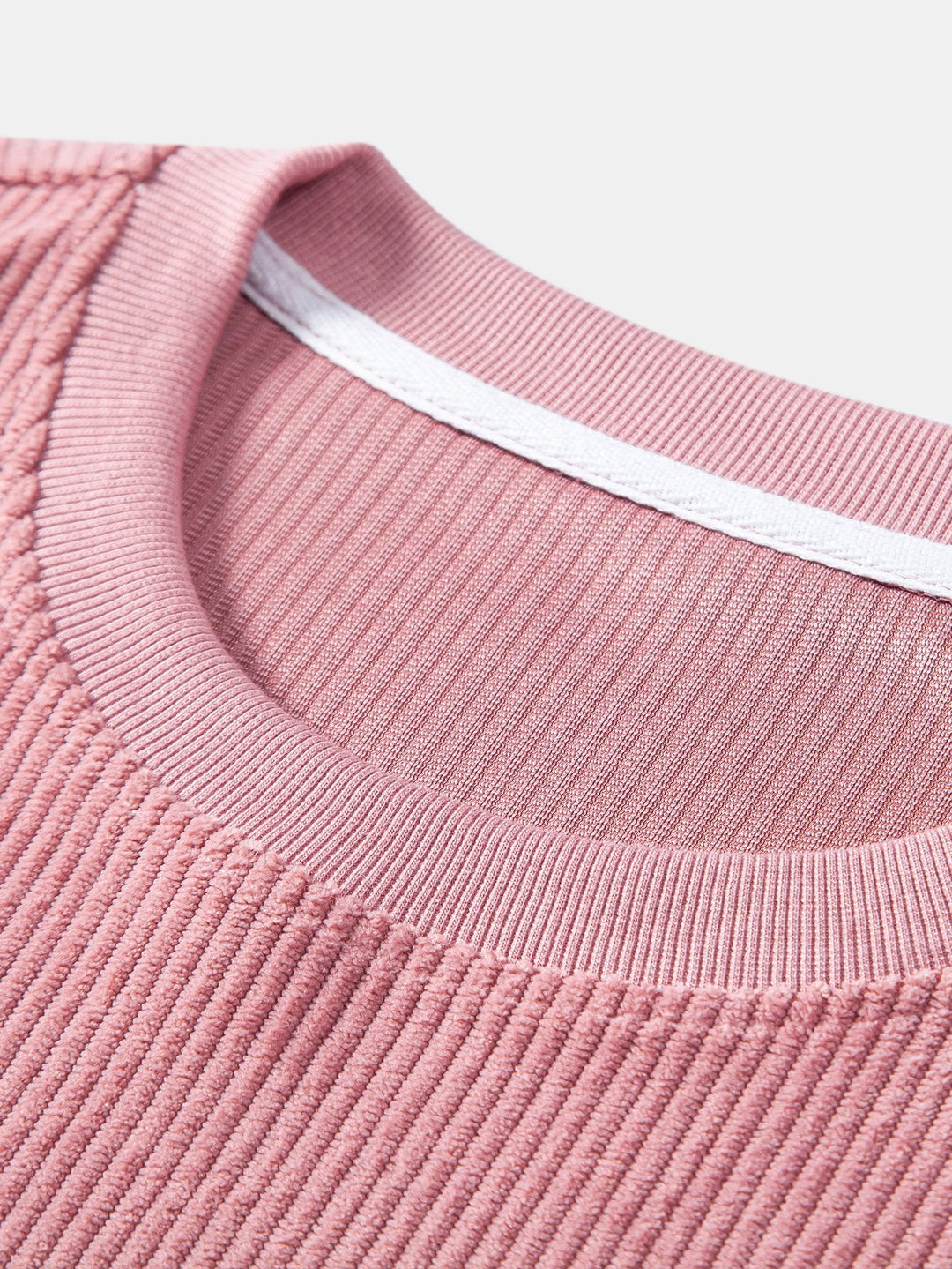 Corduroy Oversized T-shirt With Pocket & Shorts
