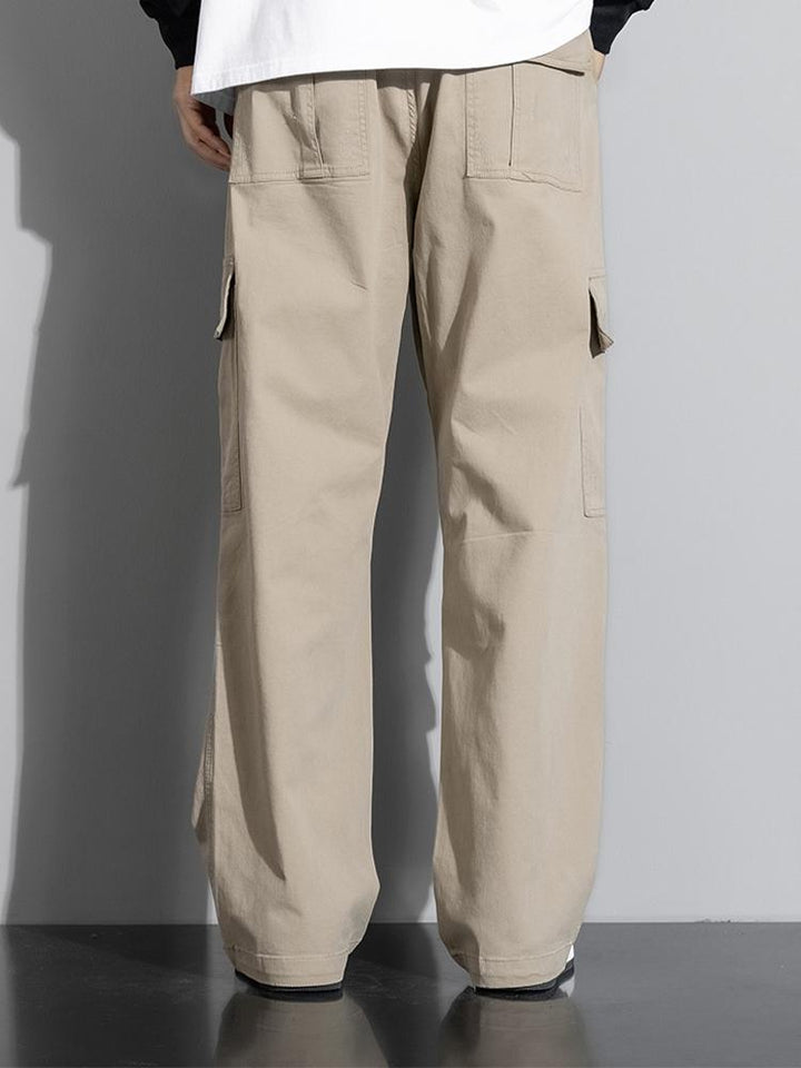 Rechtafstaande Katoenen Cargo Broek