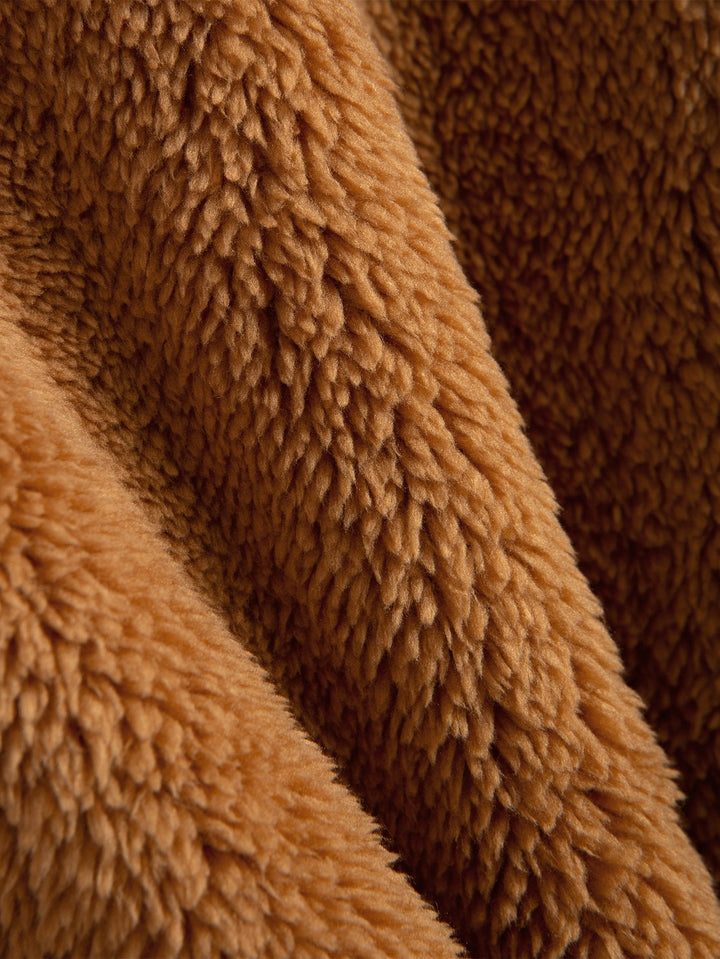 Teddy Zip Up Hooded Coat & Teddy Jogger Pants