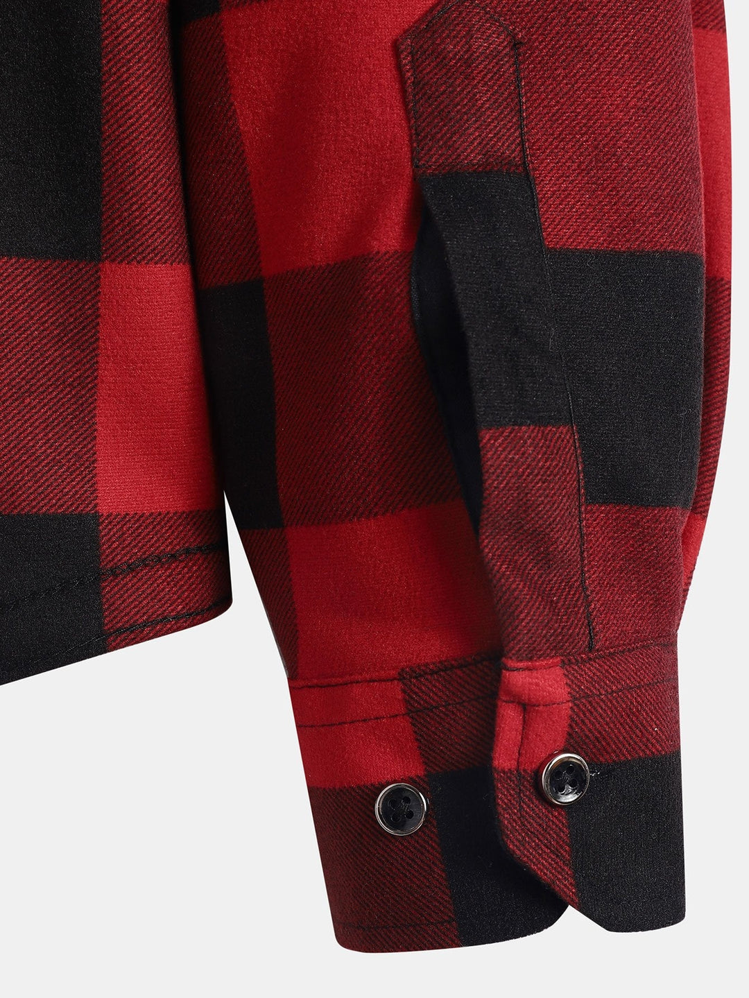 Flanellen fleece gevoerd hoodie shirt & jogger broek