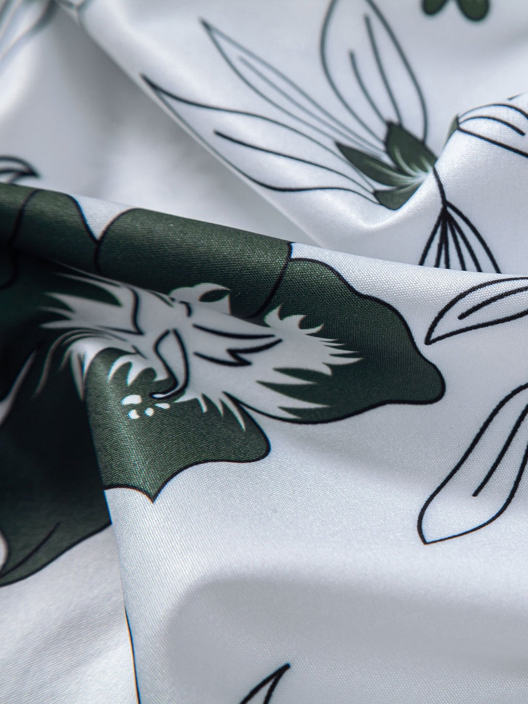 Bloemenprint Overhemd met Knopen & Zwemshort