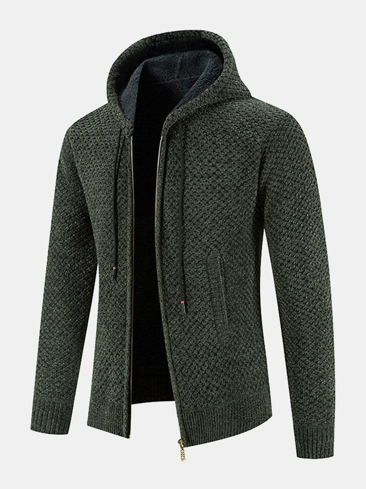 Teddy Gevoerde Textuur Hoodie