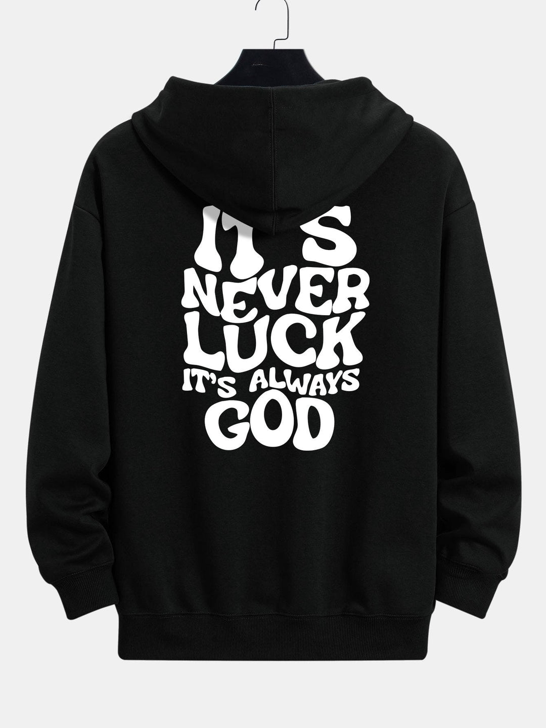 Slogan Achterdruk Relax Fit Hoodie & Rechte Pijpen Corduroy Broek