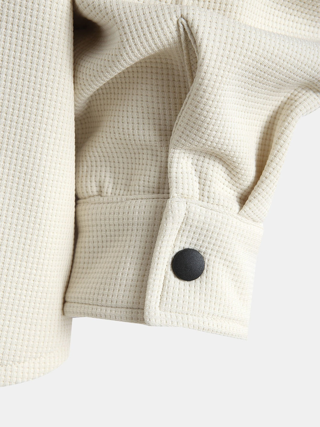 Waffle Hoody Fleece Lined Shirt