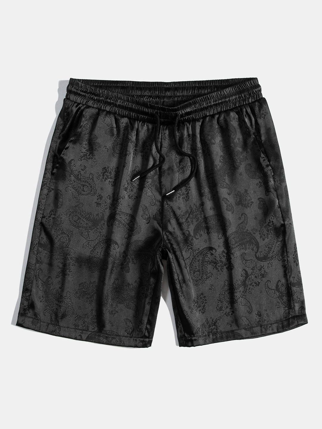 Paisley Print Satijnen Shirt & Shorts