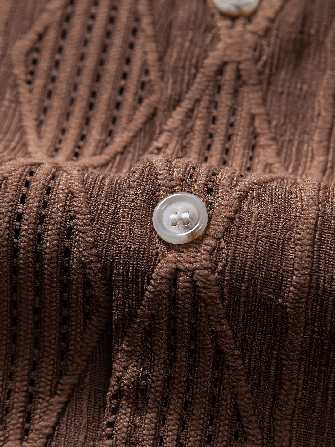 Geometrisch Jacquard Cubaanse Shirt & Linnen Katoen Mix Shorts