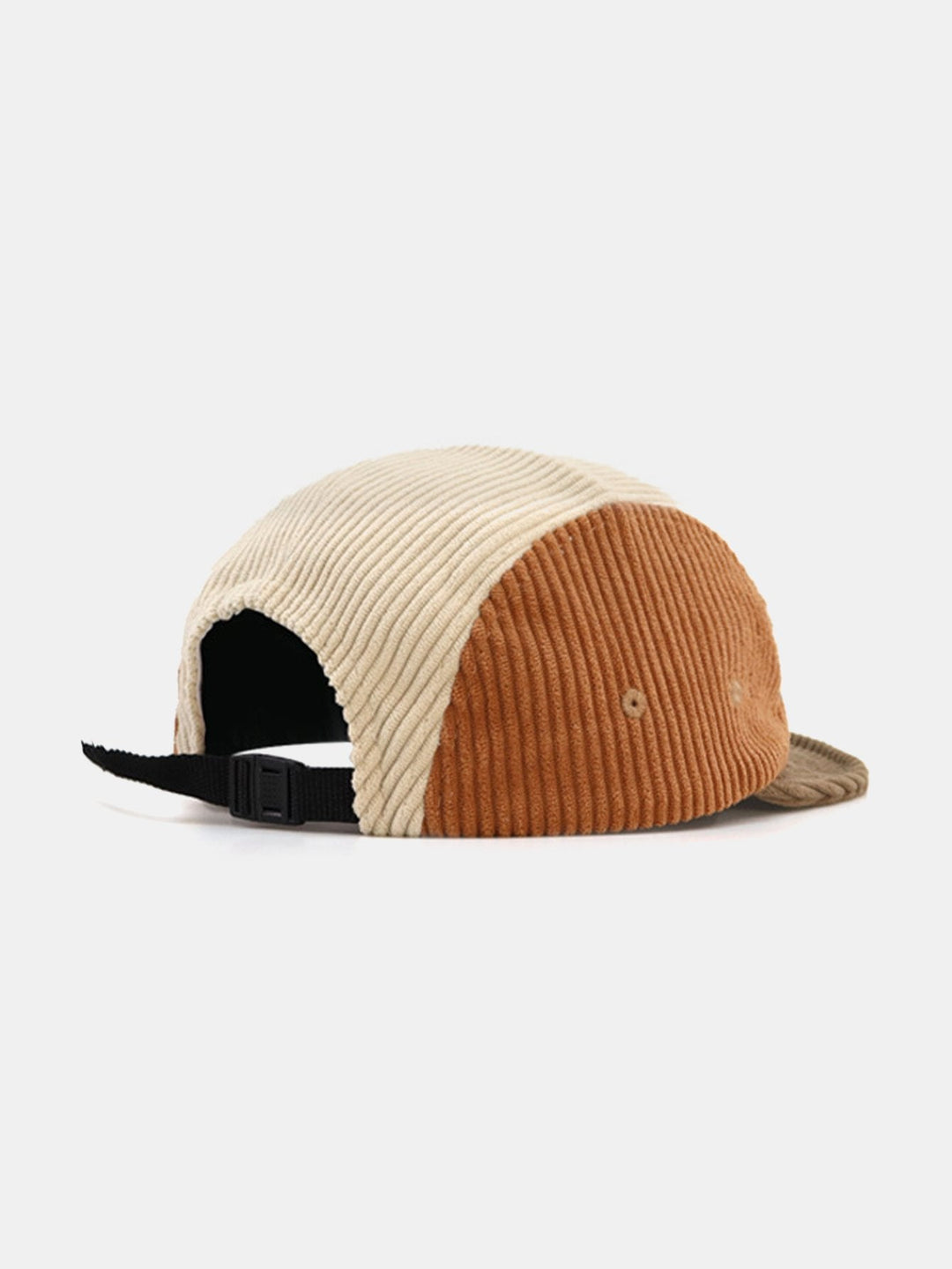 Slogan Patroon Kleur Blok Corduroy Baseball Cap