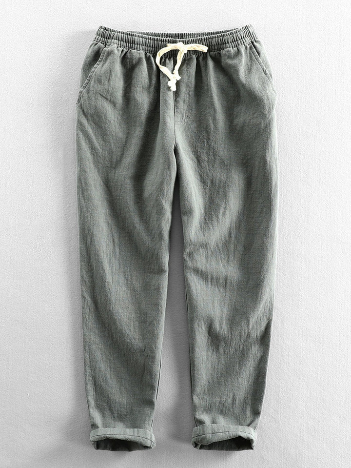 Linnen Katoen Mix Cropped Broek