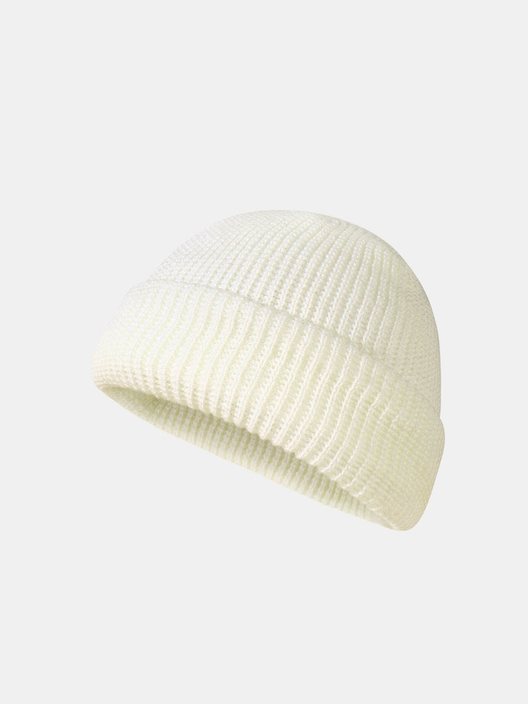 Solid Kleur Warme Korte Gebreide Muts