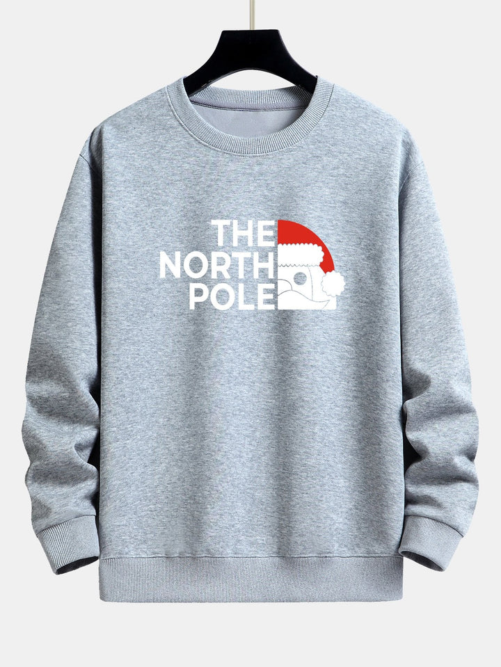 Santa Claus Slogan Print Relax Fit Sweatshirt