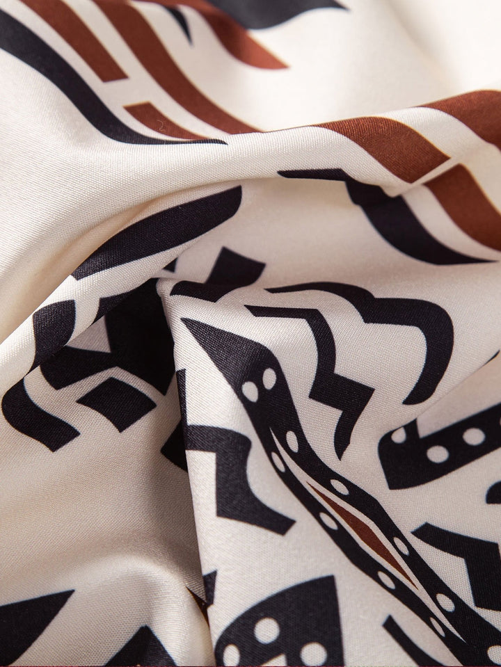 Azteeks Geometrisch Print Shirt & Zwemshorts