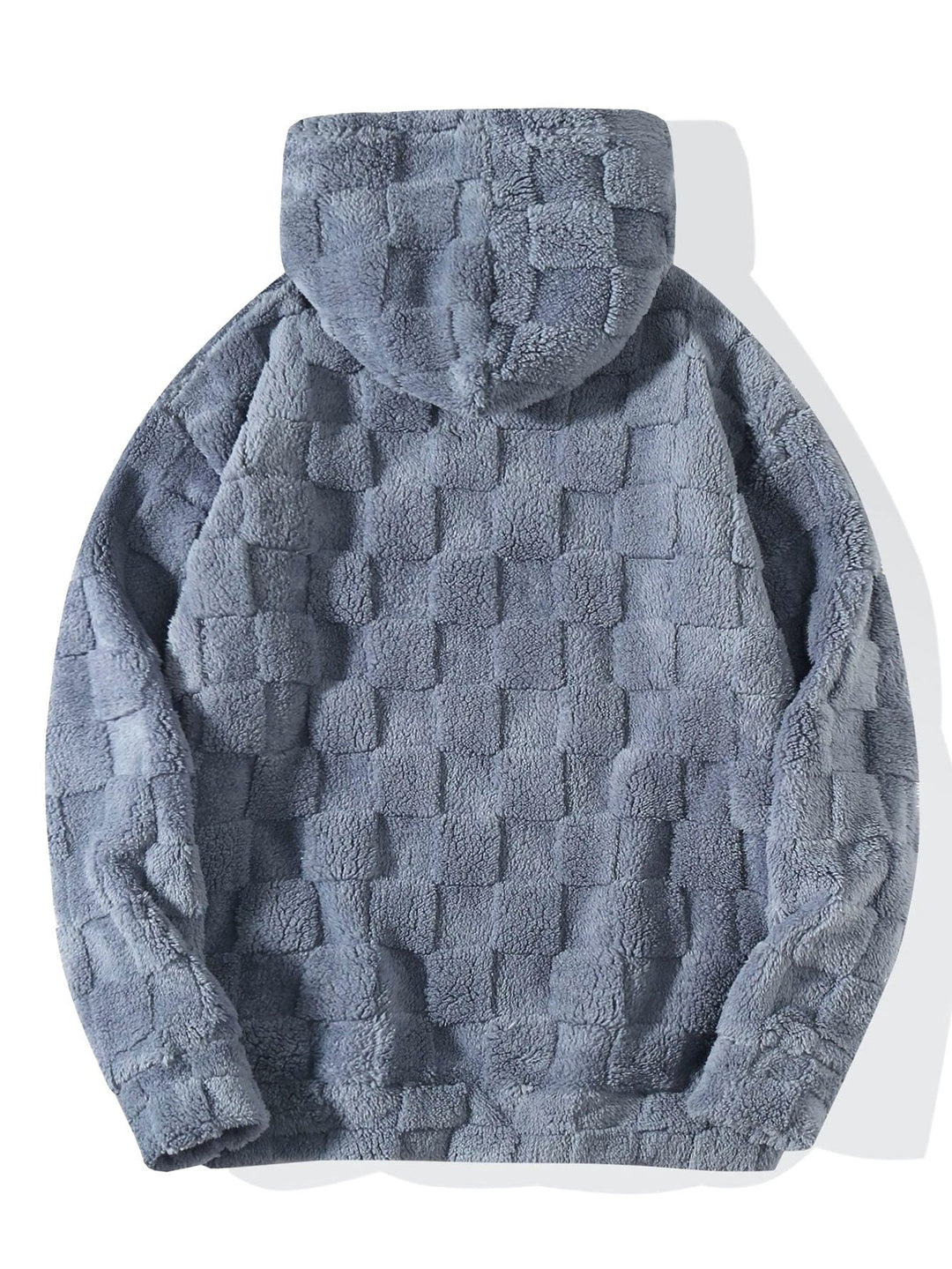 Checkerboard Teddy Hoodie & Straight Leg Pants