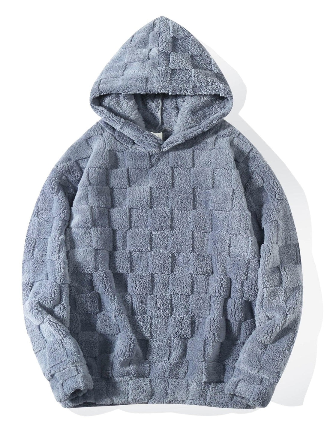 Checkerboard Teddy Hoodie & Straight Leg Pants