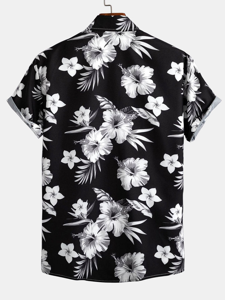 Tropical Floral Shirt & Swim Shorts