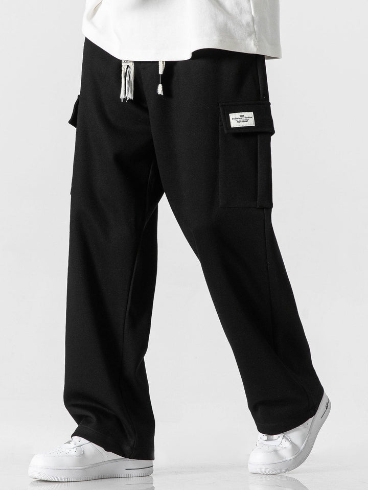 Relax Fit Straight Leg Jersey Cargo Broek