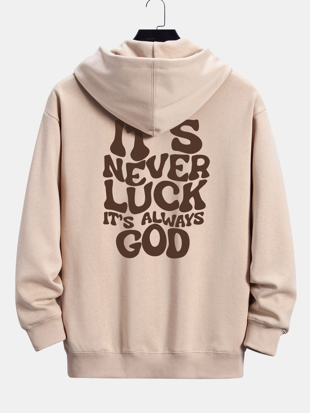 Slogan Achterdruk Relax Fit Hoodie & Rechte Pijpen Corduroy Broek