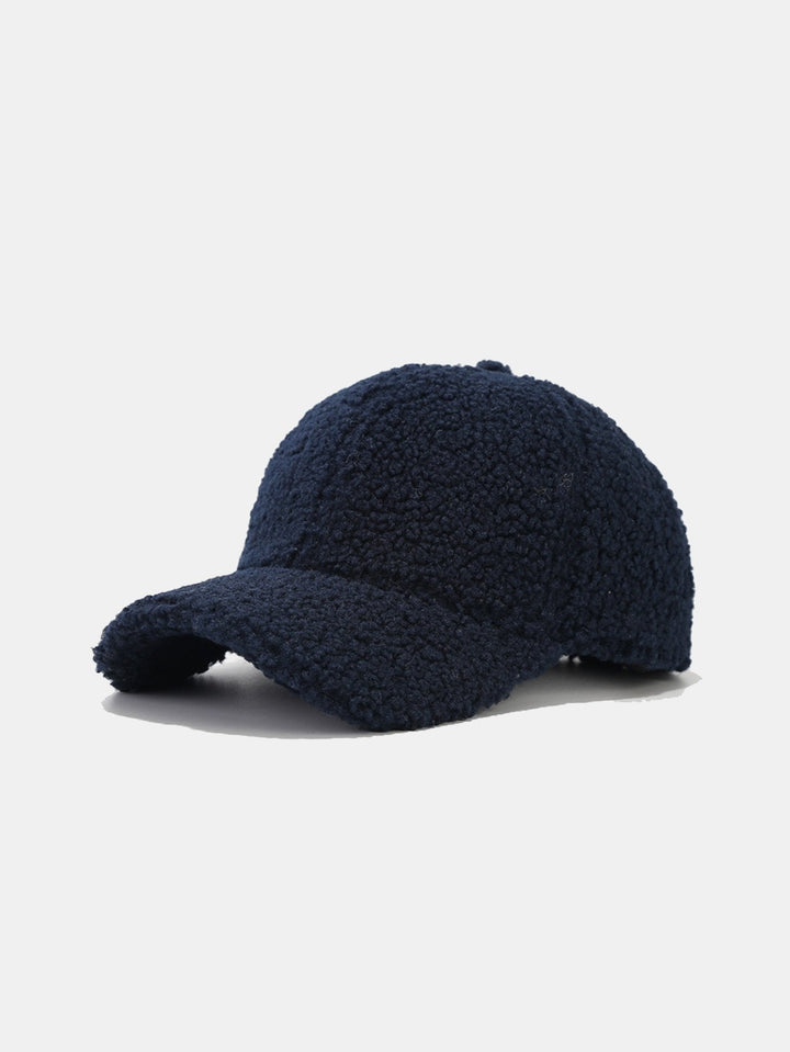 Solid Kleur Pluche Warme Baseballpet